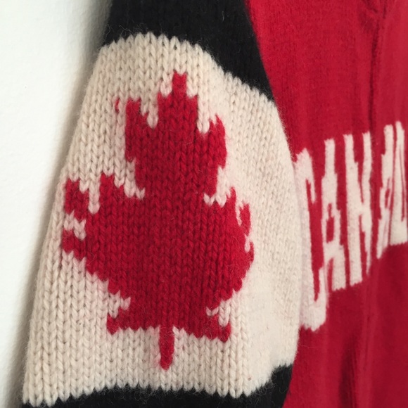 🛑 SOLD! CANADA OLYMPIC WOOL CARDIGAN SWEATER - Picture 12 of 13